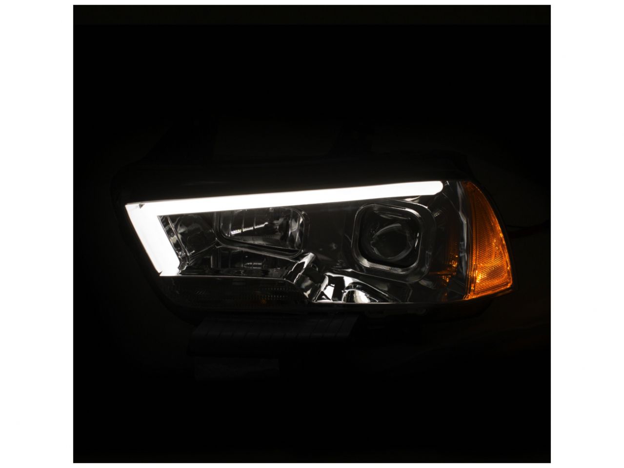 Anzo  11-14 Dodge Charger Projector Headlights w/ Plank Style Design