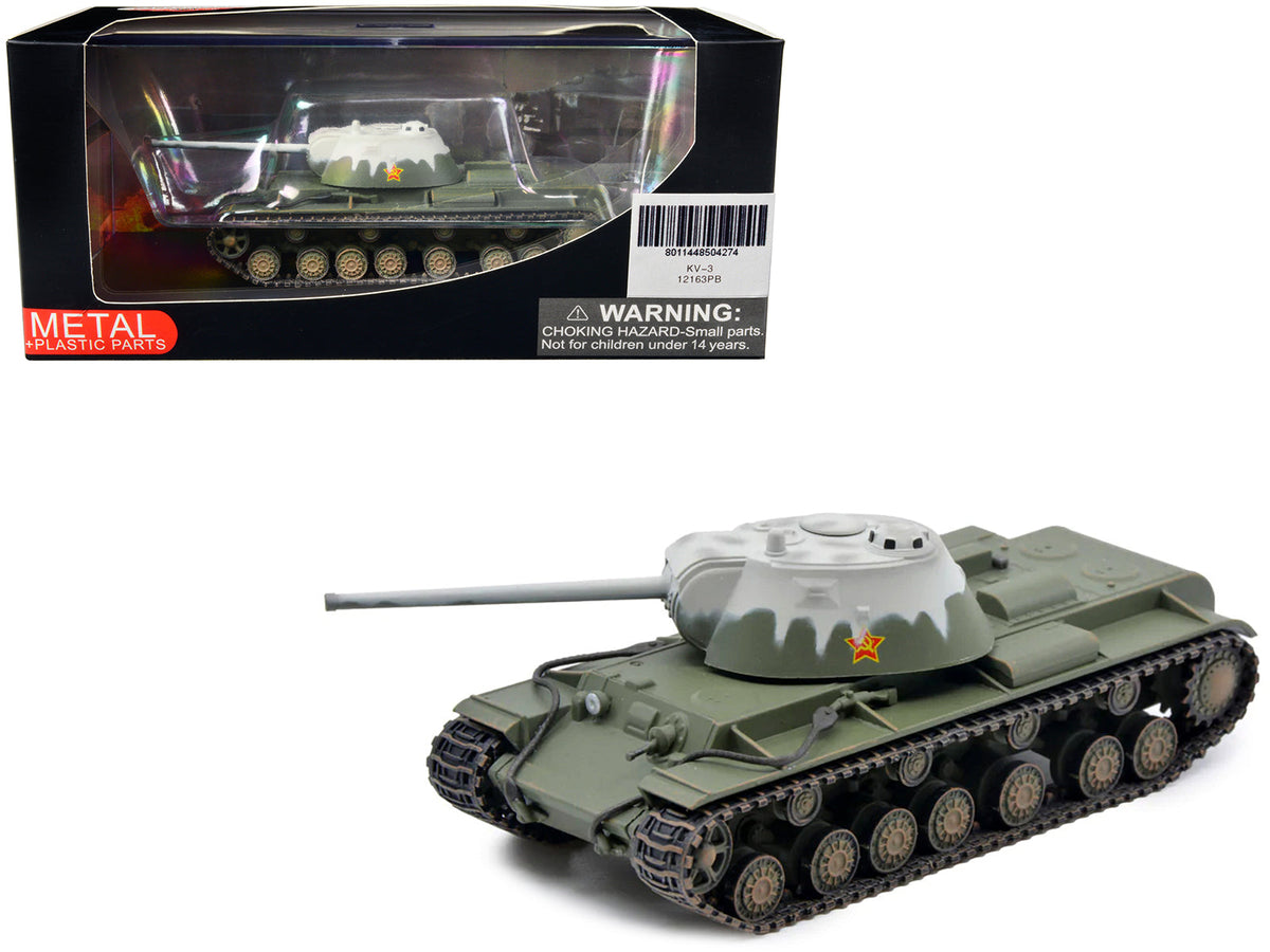 Rapid Vehicles Soviet Kliment Voroshilov KV-3 Heavy Tank Winter Camouflage 1/72 Diecast Model by...