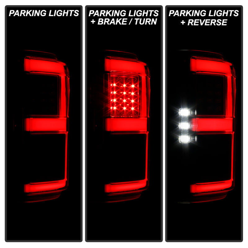 SPYDER 18-20 Ford F150 w/ Rear Blind Spot LED Tail Lights - Black (ALT-YD-FF15018BS-LED-BK) 5088550