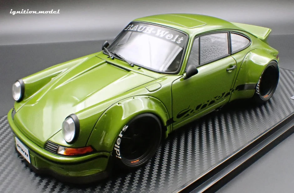 Ignition-Model Porsche 911 F Series Backdate RWB Coupe Green 1:18