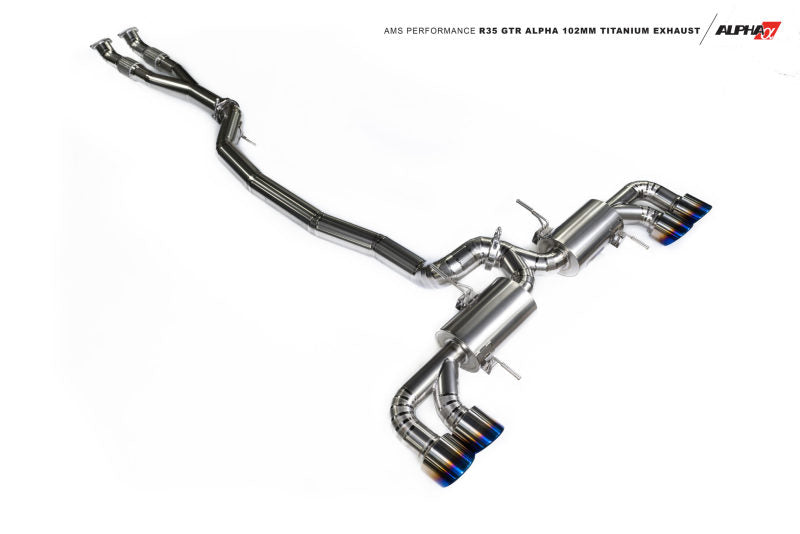 FR SPORT AMS ALPHA Performance 2009+ GT-R Titanium 102mm Exhaust System ALP.07.05.0007-1
