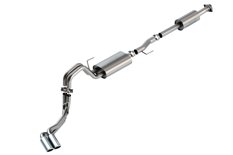 Borla F-150 2021 5.0L 4dr CC SB EC STB Lariat/KR/Platinum/LTD 3/2.25 DSE Cat-Back Touring CHR Tips 140873