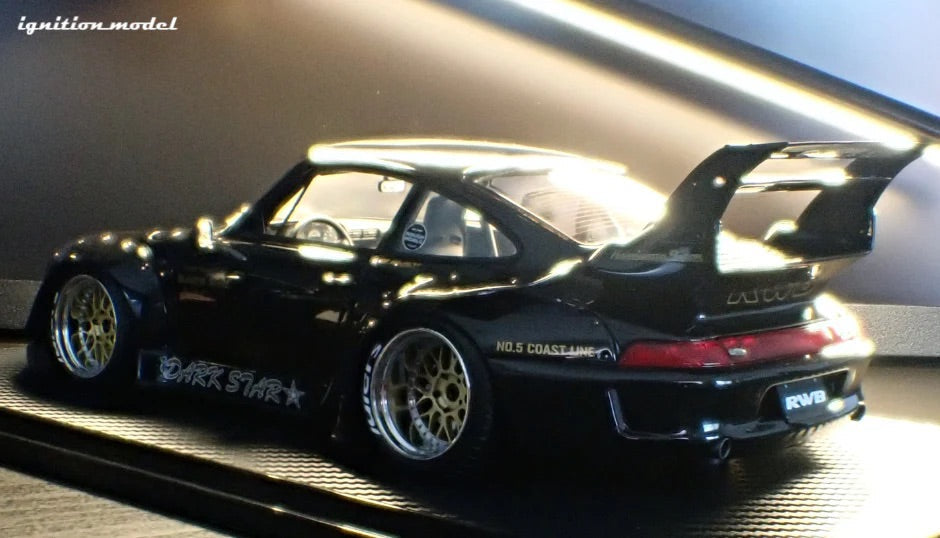 Ignition Model Porsche 993 RWB "Dark Star" Black 1:18