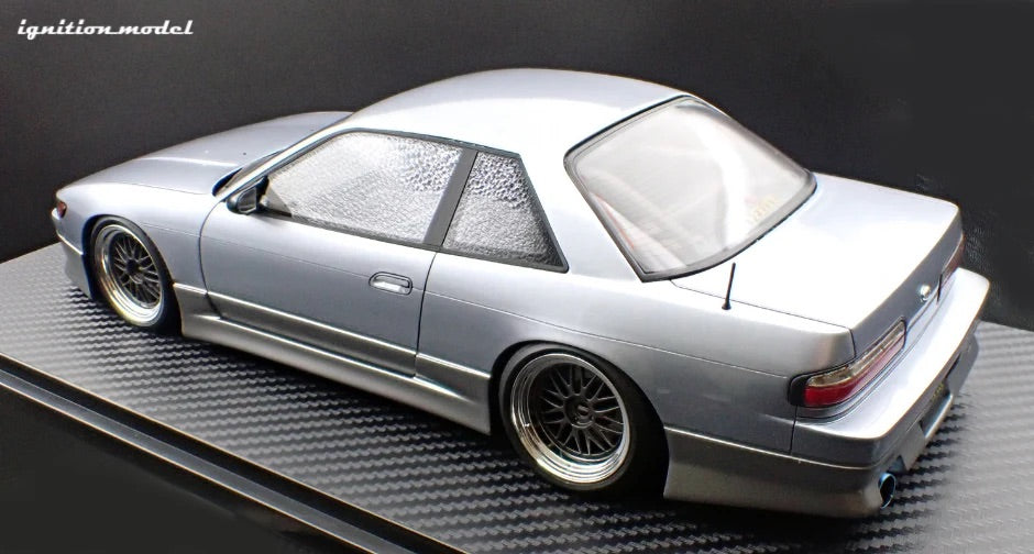 Ignition-Model Nissan Vertex S13 Silvia Blue-Silver and Grey 1:18