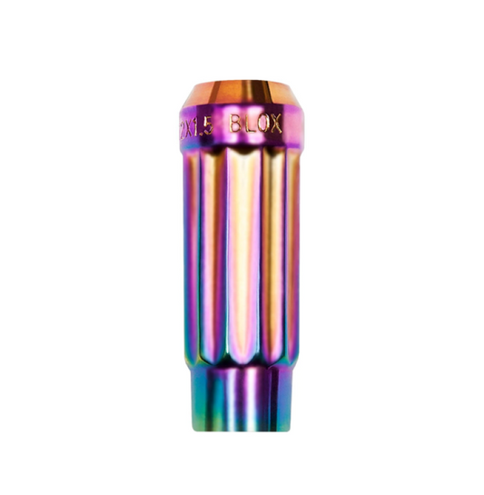 FR SPORT BLOX Racing 12-Sided P17 Tuner Lug Nut 12x1.25 - NEO Chrome Steel - Single Piece...