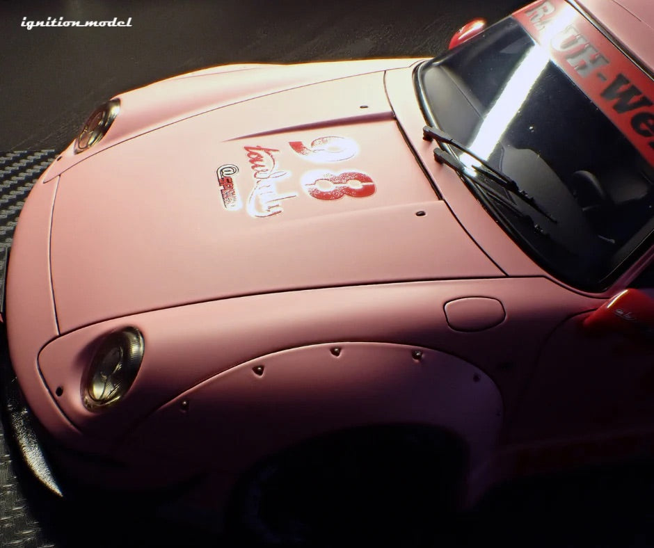 Ignition Model Porsche 993 RWB "Hooters" Matte Pink 1:18