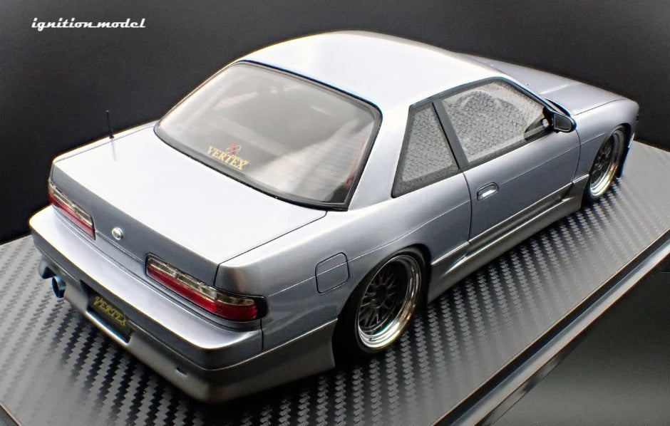 Ignition-Model Nissan Vertex S13 Silvia Blue-Silver and Grey 1:18