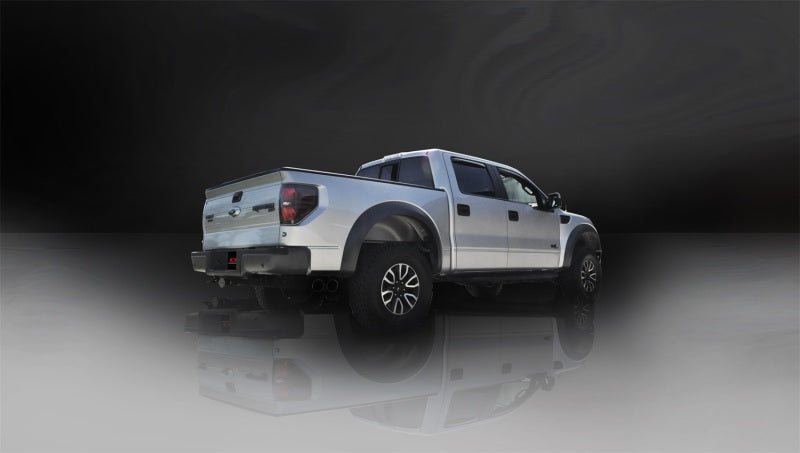 Corsa Performance 11-13 Ford F-150 Raptor 6.2L V8 Black Sport Cat-Back Exhaust
