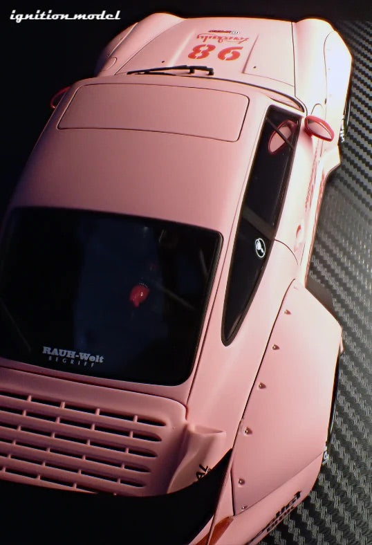 Ignition Model Porsche 993 RWB "Hooters" Matte Pink 1:18