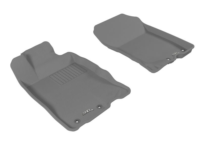 3D MAXpider 2010-2014 Honda Insight Kagu 1st Row Floormat - Gray L1HD02311501