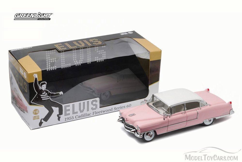 Greenlight Elvis Presley's Pink 1955 Cadillac Fleetwood Series 60 1:18
