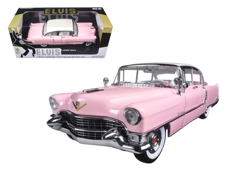 Rapid Vehicles 1955 Pink Cadillac Fleetwood Series 60 Special "Elvis Presley" 1/18 Diecast Model...