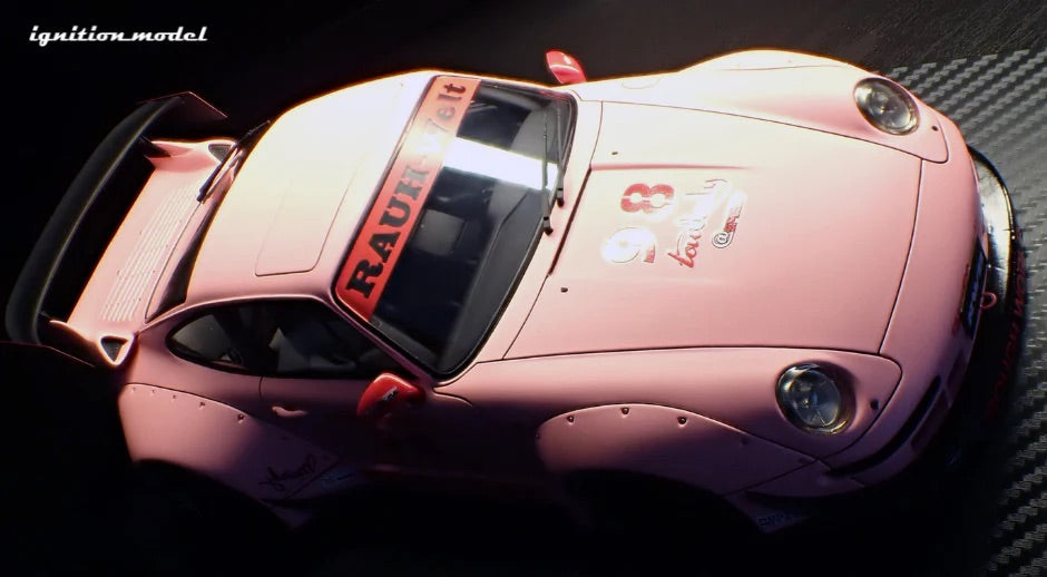 Ignition Model Porsche 993 RWB "Hooters" Matte Pink 1:18