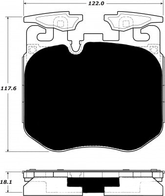 Porterfield Brake Pads for 2017 BMW 540i - Sport M Brakes