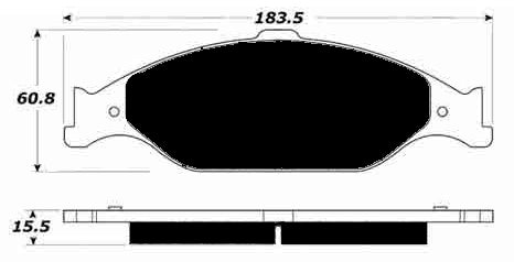 Porterfield Brake Pads for 1999 FORD MUSTANG