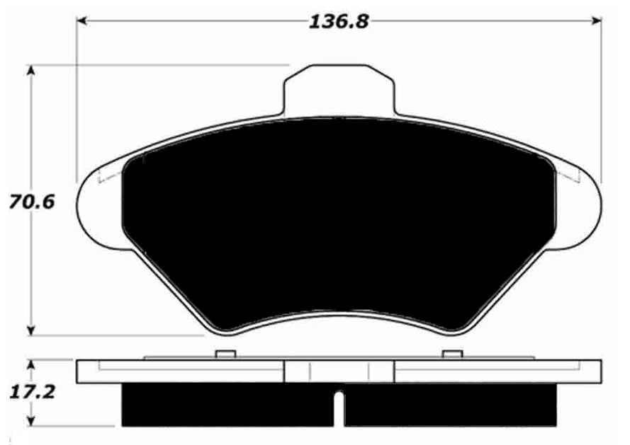 Porterfield Brake Pads for 1997 FORD MUSTANG