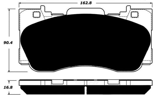 FR SPORT Porterfield Brake Pads for 2017 FORD Mustang EcoBoost Perf. Pkg