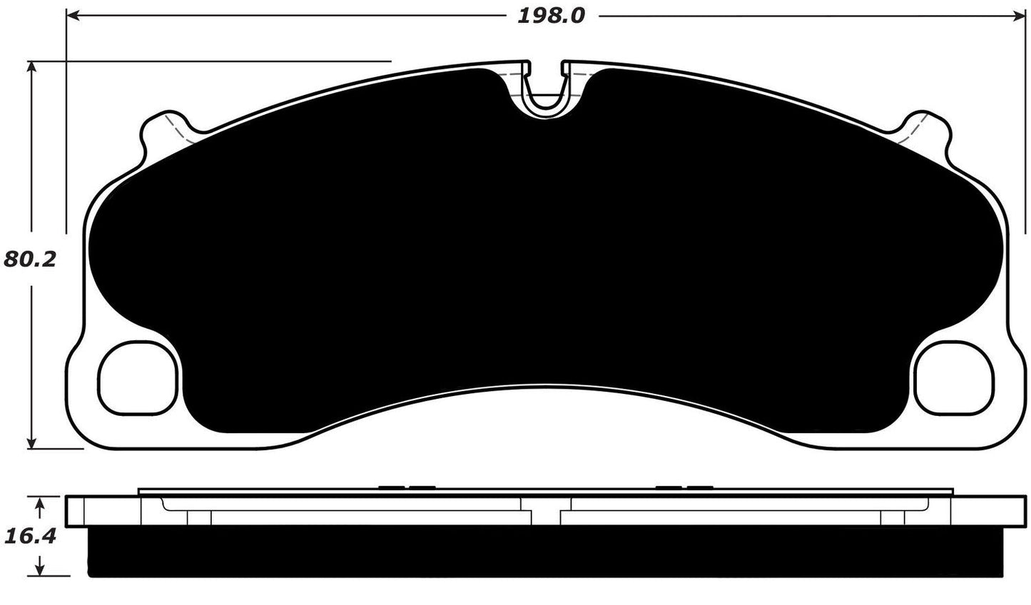 Porterfield Brake Pads for 2014 PORSCHE 911 Turbo w/Iron Discs