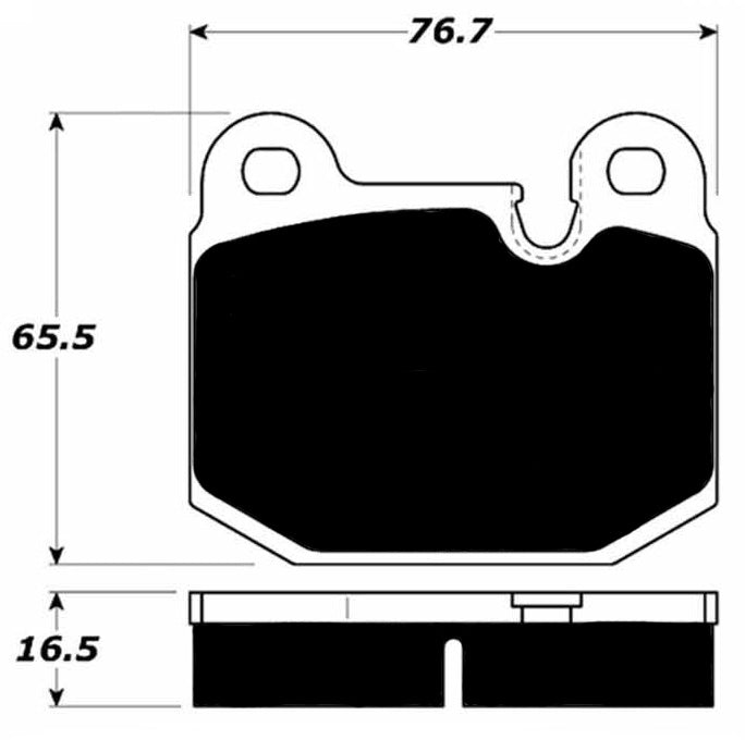 Porterfield Brake Pads for 1983 LOTUS ESPRIT ATE Caliper