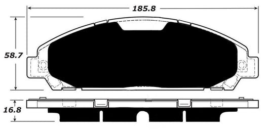 FR SPORT Porterfield Brake Pads for 2017 FORD Mustang 6 Cyl EcoBoost