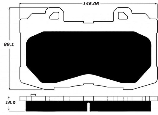 FR SPORT Porterfield Brake Pads for 2017 CHEVROLET COLORADO