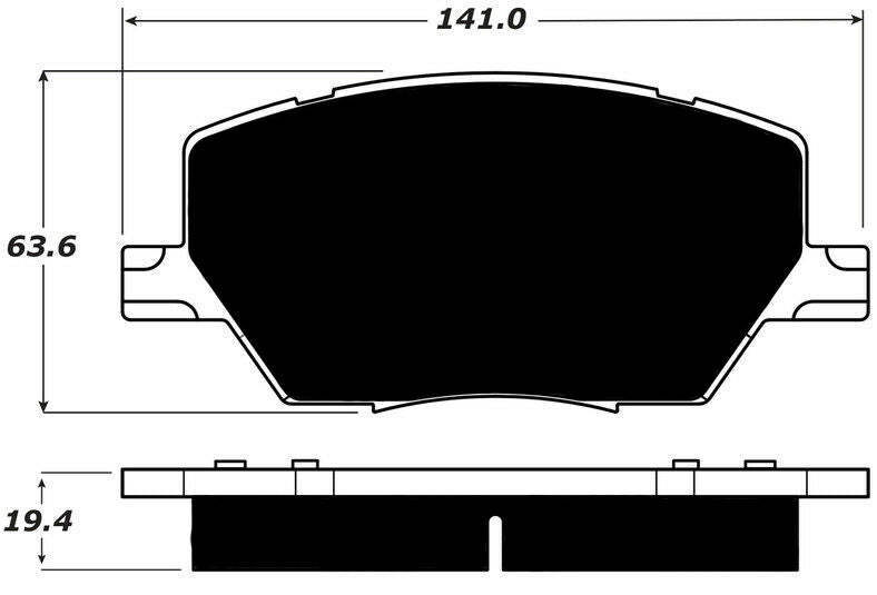 Porterfield Brake Pads for 2016 FIAT 500x