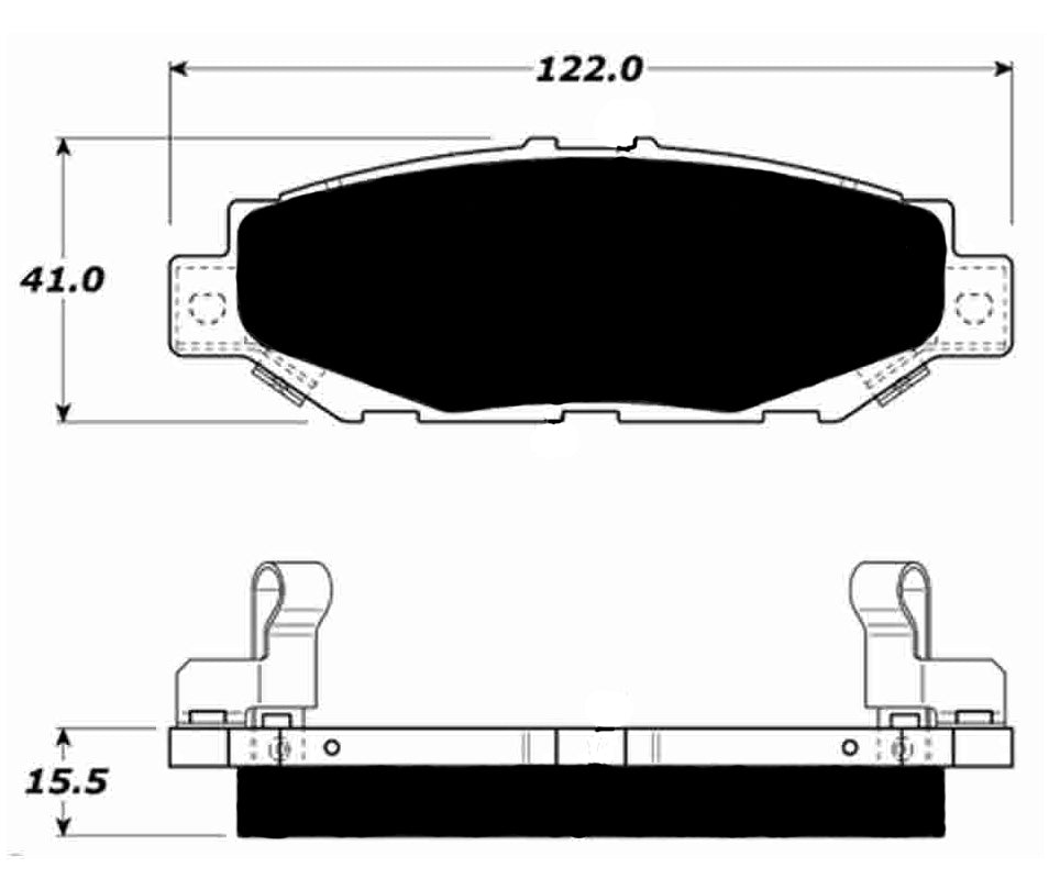 Porterfield Brake Pads for 1998 LEXUS SC 400
