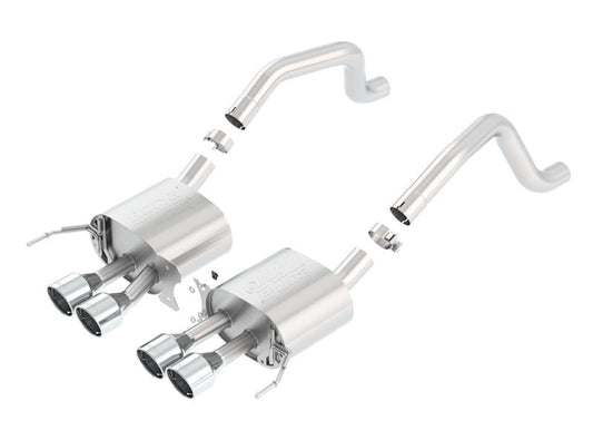 FR SPORT Borla 15 Chevy Corvette C7 ZO6 6.2L w/o AFM NPP ATAK Quad RD RL IC Tips Center Rear Exit...