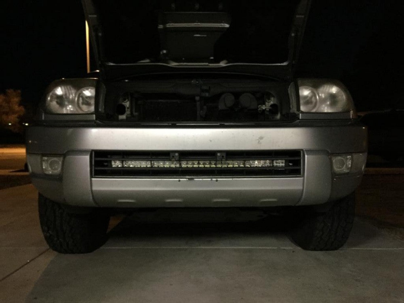 Cali Raised LED Cali Raised 03-09 Toyota 4Runner 32In Lower Bumper Hidden Led Light Bar Brackets Kit - No Switch CR2510