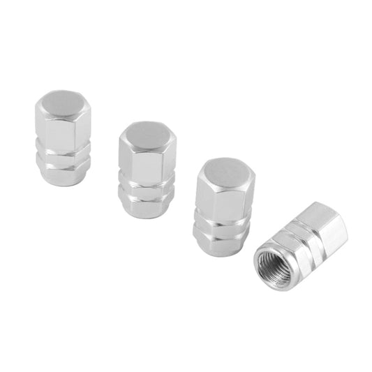 FR SPORT SPYDER Xtune Tires Valve Stem Cap 4pcs Silver ACC-VC01-SL 9933394