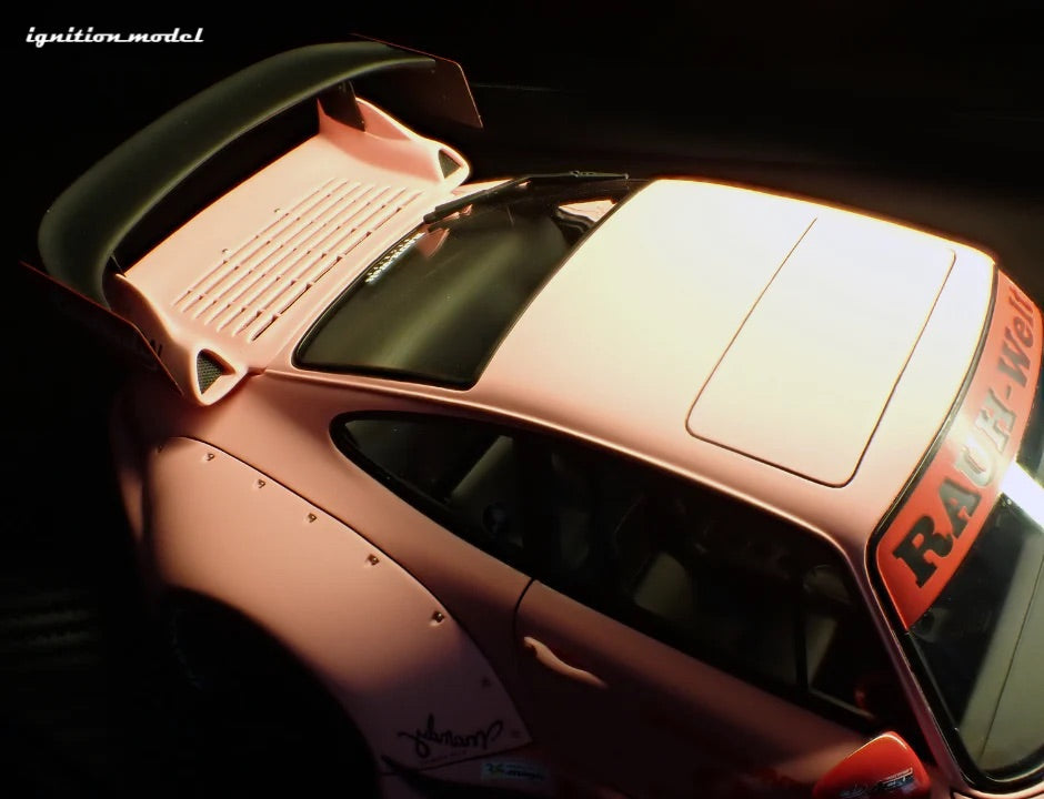 Ignition Model Porsche 993 RWB "Hooters" Matte Pink 1:18
