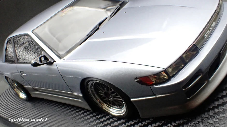 Ignition-Model Nissan Vertex S13 Silvia Blue-Silver and Grey 1:18
