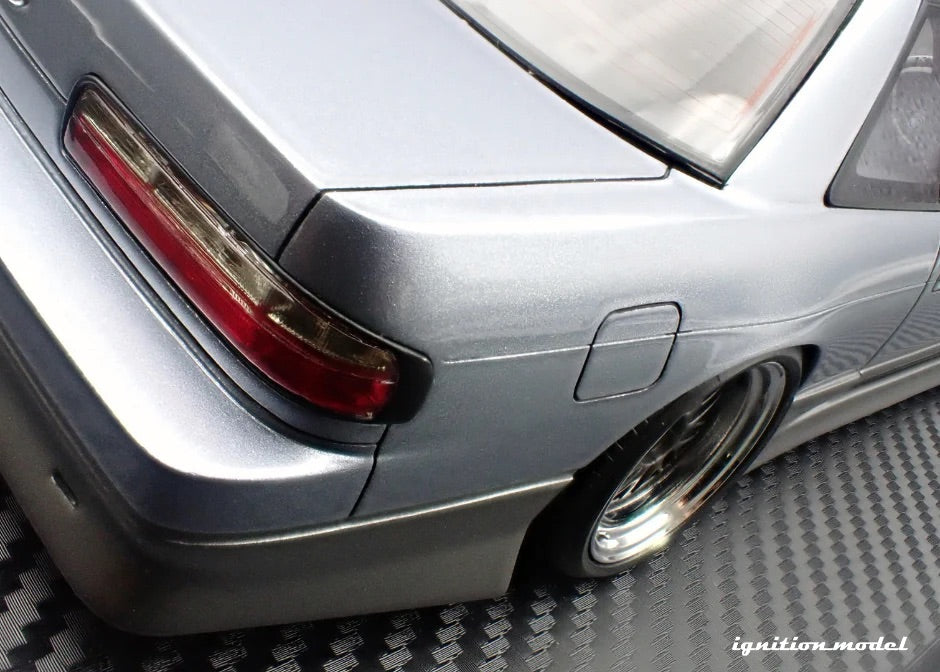 Ignition-Model Nissan Vertex S13 Silvia Blue-Silver and Grey 1:18