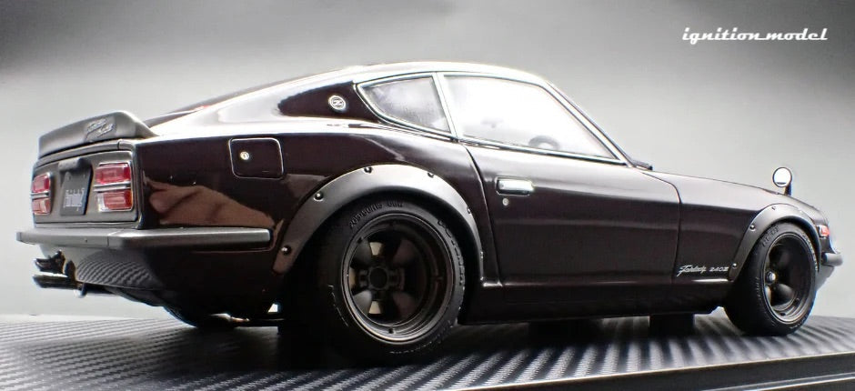Ignition-Model Nissan Fairlady 240ZG HS30 Maroon Red Metallic 1:18