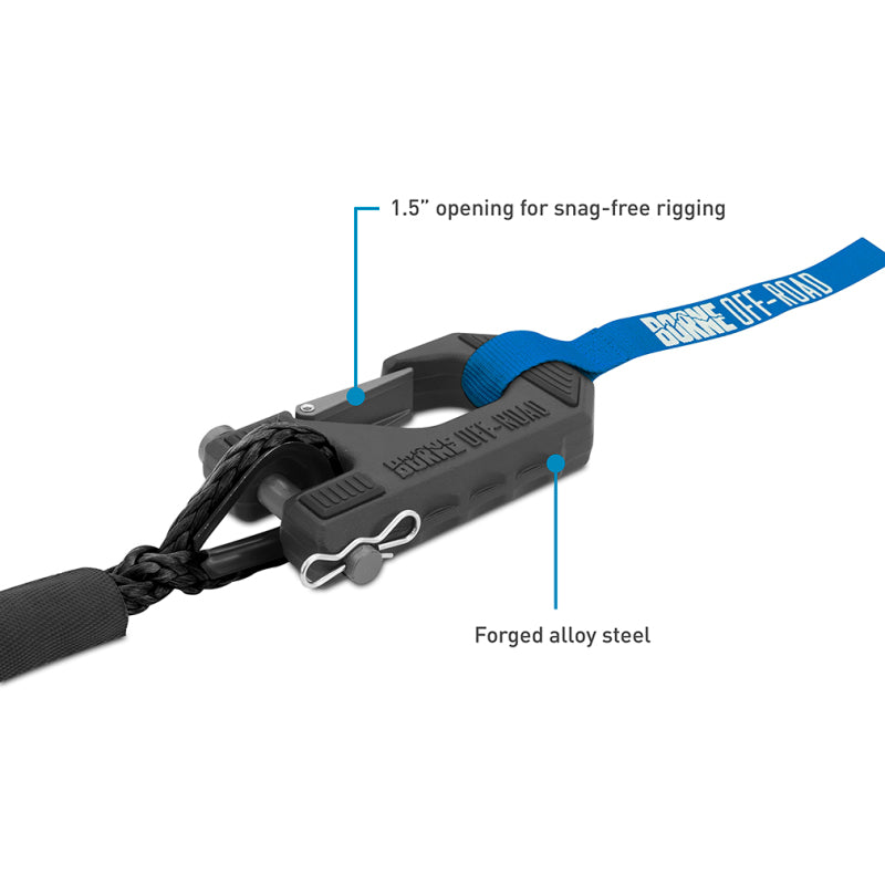 Borne Off-Road 10K Winch - Black Synthetic Rope BNWN-10-SBK