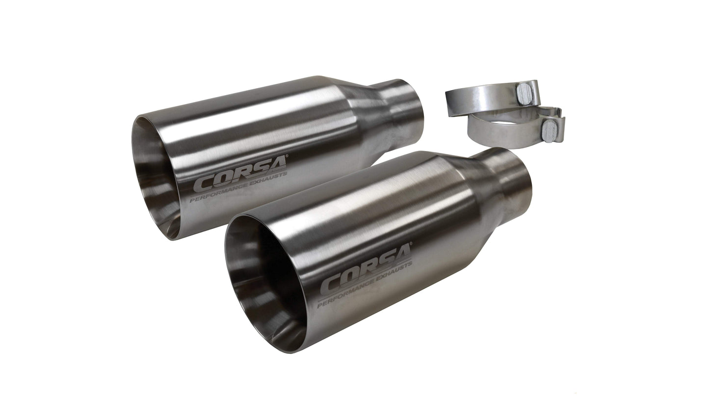 Corsa Replacement / 5.0 in Single Flat Cut Tip Kit | Raptor 3.5T, RAM TRX CORSA Systems (14051)