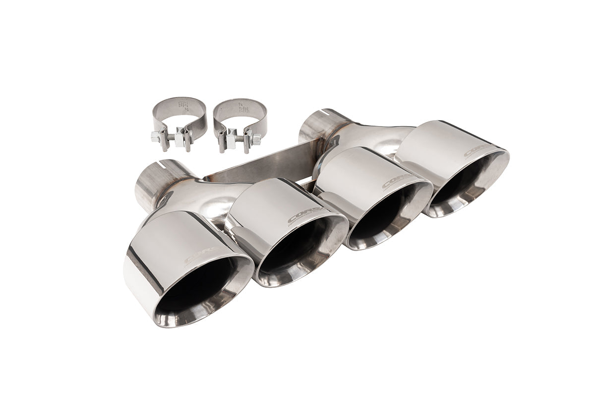 Corsa Replacement / 4.5 in Twin (Quad) Tip Kit | 2014-2019 Corvette C7 CORSA Systems (w/o NPP valves) (14062)