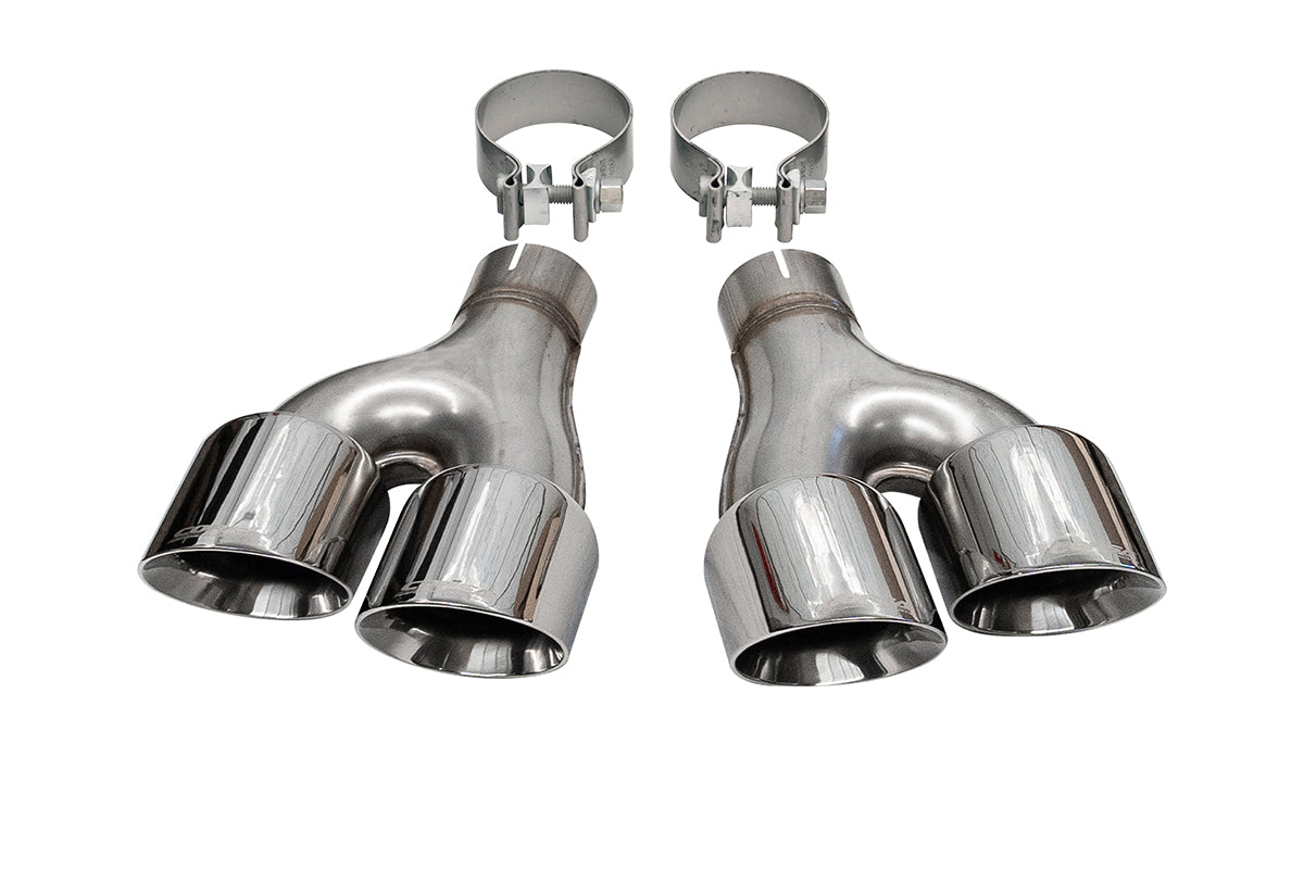 Corsa Replacement / 4.0 in Twin Tip Kit | 2014-2021 Jeep Grand Cherokee Summit Edition CORSA Systems (14068)