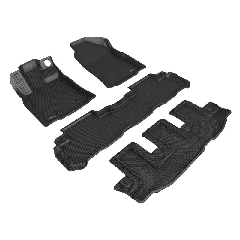 3D MAXpider 19-24 Subaru Ascent Kagu Black Bench Seats R1 R2 R3 L1SB03901509