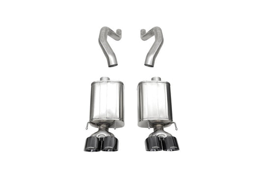 FR SPORT Corsa 06-13 Chevy Corvette C6 Z06 7.0L / 09-13 ZR1 6.2L Black PVD AxleBack Exhaust...