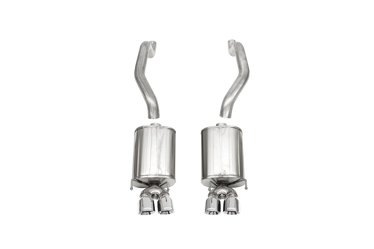 Corsa Xtreme, Sport / 2.5 in Axle-Back 3.5 in Twin Tips | 2009-2013 Corvette C6 (14470, 14108)