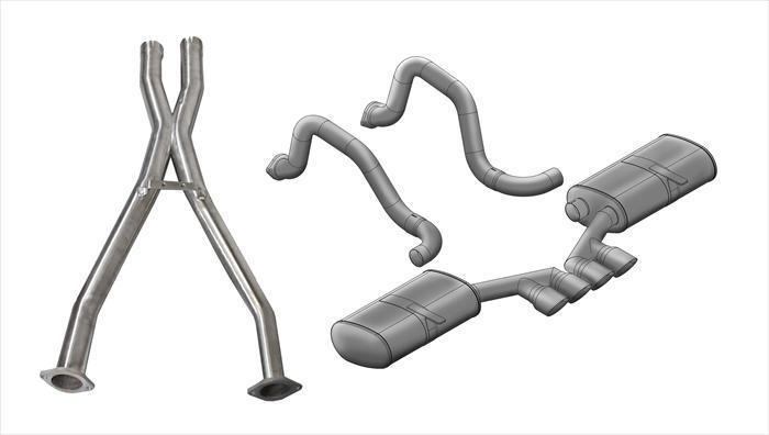 Corsa Sport / 2.5 in Cat-Back 3.5 in Tigershark Tips | 1997-2004 Corvette C5 (14139CB)