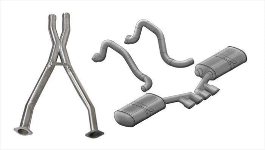 Corsa Sport / 2.5 in Cat-Back 3.5 in Tigershark Tips | 1997-2004 Corvette C5 (14139CB)