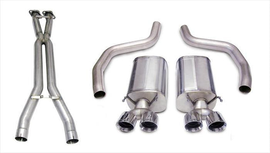 Corsa Sport / 3.0 in Cat-Back 4.0 in Twin Tips | 2006-2011 Corvette C6 Z06 ZR1 (14164CB1)