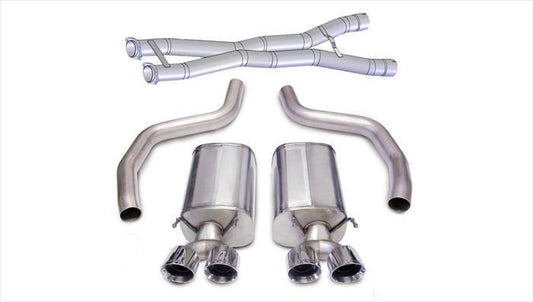 Corsa Sport / 3.0 in Cat-Back 4.0 in Twin Tips | 2012-2013 Corvette C6 Z06 ZR1 (14164CB3)