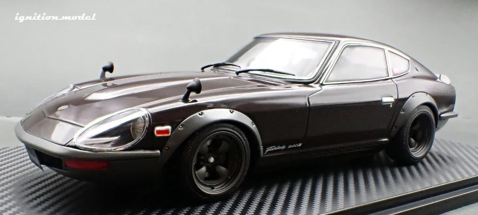 Ignition-Model Nissan Fairlady 240ZG HS30 Maroon Red Metallic 1:18