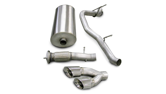 Corsa Sport / 3.0 in Cat-Back SSE 4.0 in Twin Tips | 2007-2010 Yukon Denali Escalade 6.2L (14202)