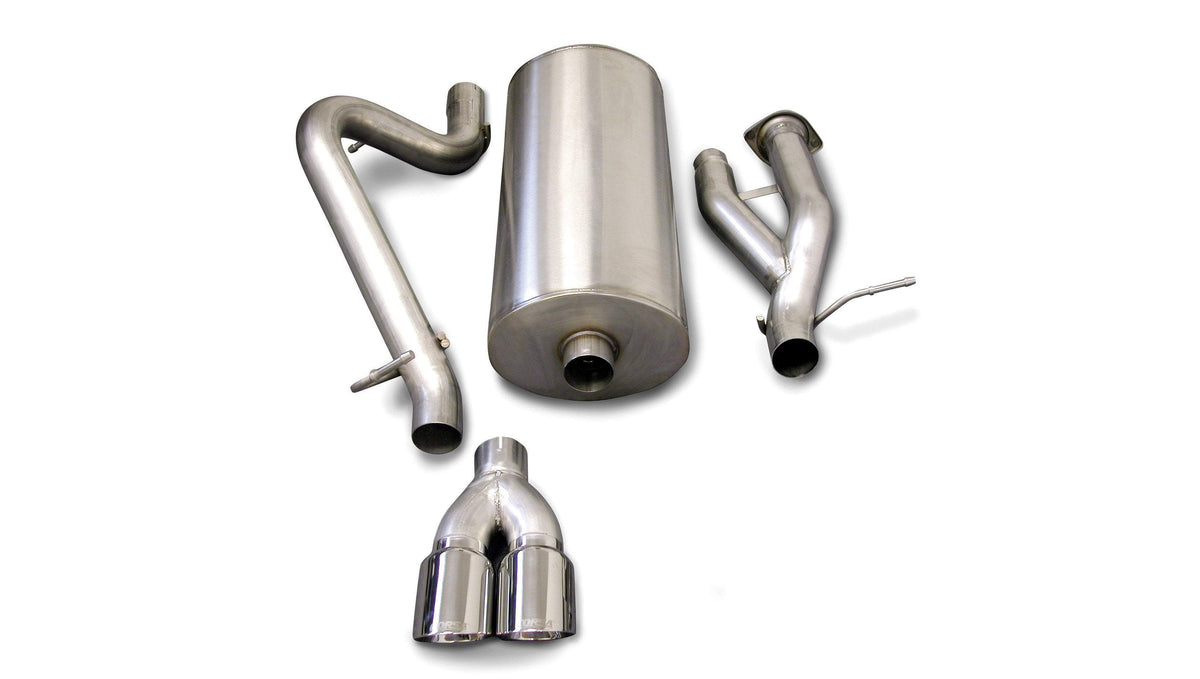 Corsa Sport / 3.0 in Cat-Back 4.0 in Twin Tips | 2003-2006 Hummer H2 6.0L V8 (14216)