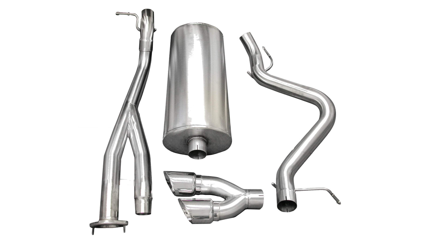 Corsa Sport / 3.0 in Cat-Back SSE 4.0 in Twin Tips | 03-07 Silverado 1500 SS 6.0L 143WB (14279)