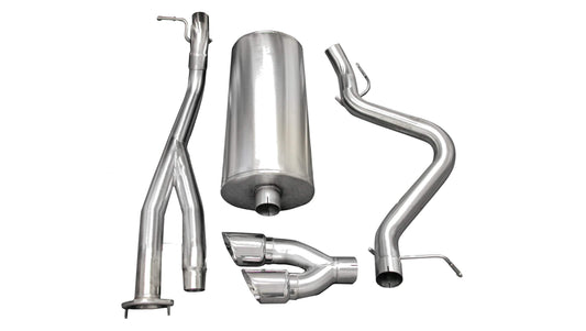 Corsa Sport / 3.0 in Cat-Back SSE 4.0 in Twin Tips | 03-07 Silverado 1500 SS 6.0L 143WB (14279)